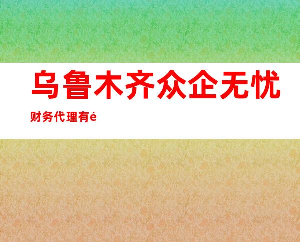 乌鲁木齐众企无忧财务代理有限公司